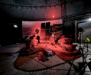 Plan filmowy poświęcony czerwonej planecie na terenie Alvernia Planet