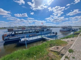 Przystań do rejsów po Wiśle w Sandomierzu