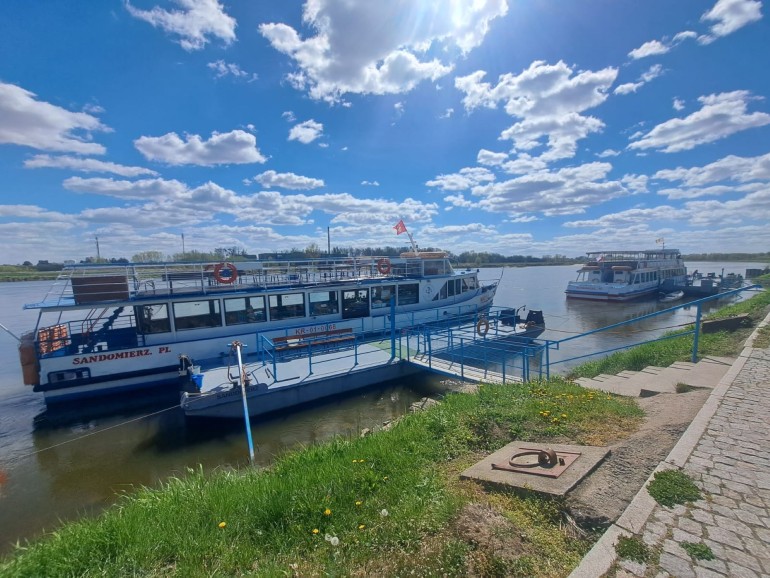 Przystań do rejsów po Wiśle w Sandomierzu
