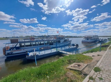 Przystań do rejsów po Wiśle w Sandomierzu