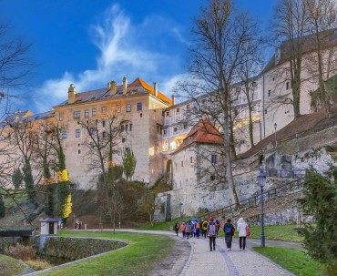 Zabytkowy zamek w Českým Krumlovie wpisany na listę światowego dziedzictwa UNESCO.