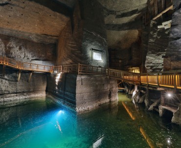 Podziemne Jezioro Erazma Boracza w Kopalni Soli w Wieliczce
